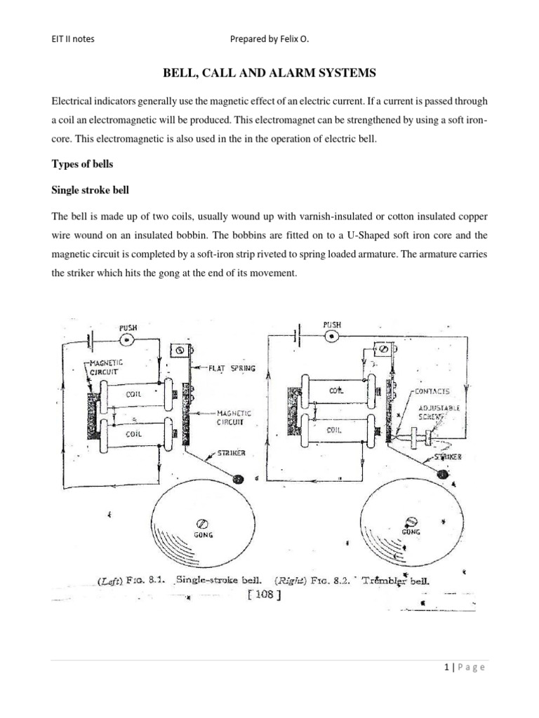 Bells and Alarms | PDF | Relay | Electrical Wiring