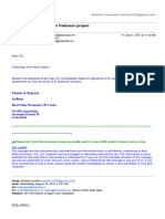 Email - Cancellation Deed Draft For Padmasri Project