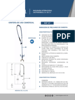 Ficha Tecnica Migsa BXF A7 Manguera de Prelavado de Cubierta