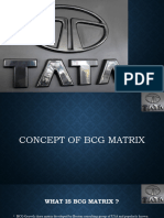 BCG Matrix of Tata