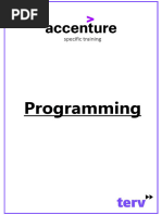 TF Accenture Coding Preparatory Material