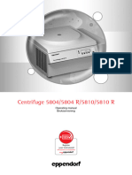Centrifuge 5804 - 5804 R Operating Manual