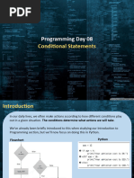 02 - Programming Day 08 - Conditional Tests and If Statements