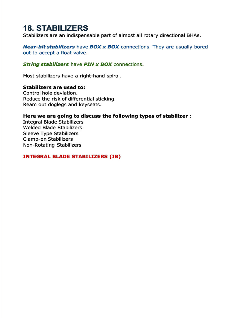 Stabilizer Type PDF Materials Building Materials