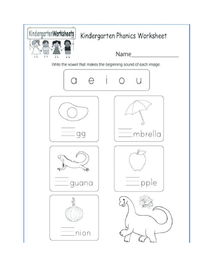 Beginning Vowels Pdf