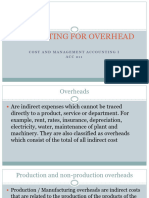 Accounting For Overheads
