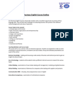 Business English Course Outline