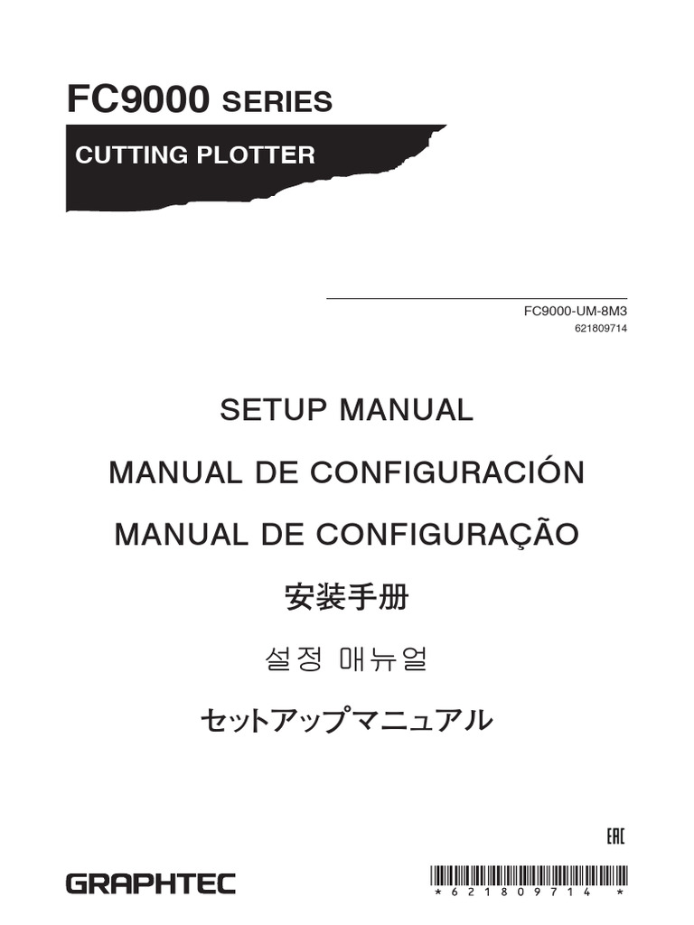 FC9000 Series Cutting Plotter Setup Guide | PDF | Personal Computers ...
