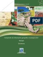 Compendio de Información Geográfica Municipal 2010: Mazapil Zacatecas