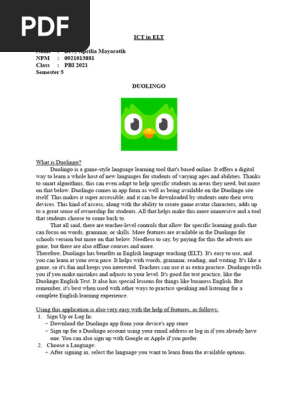 DEVY AM (0921013881)-DUOLINGO-ICT in ELT