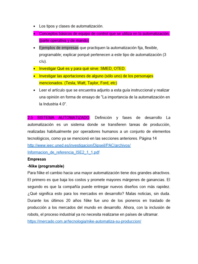 Los Tipos y Clases de Automatización | PDF | Control remoto ...