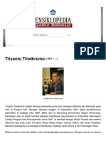 Artikel "Triyanto Triwikromo" - Ensiklopedia Sast