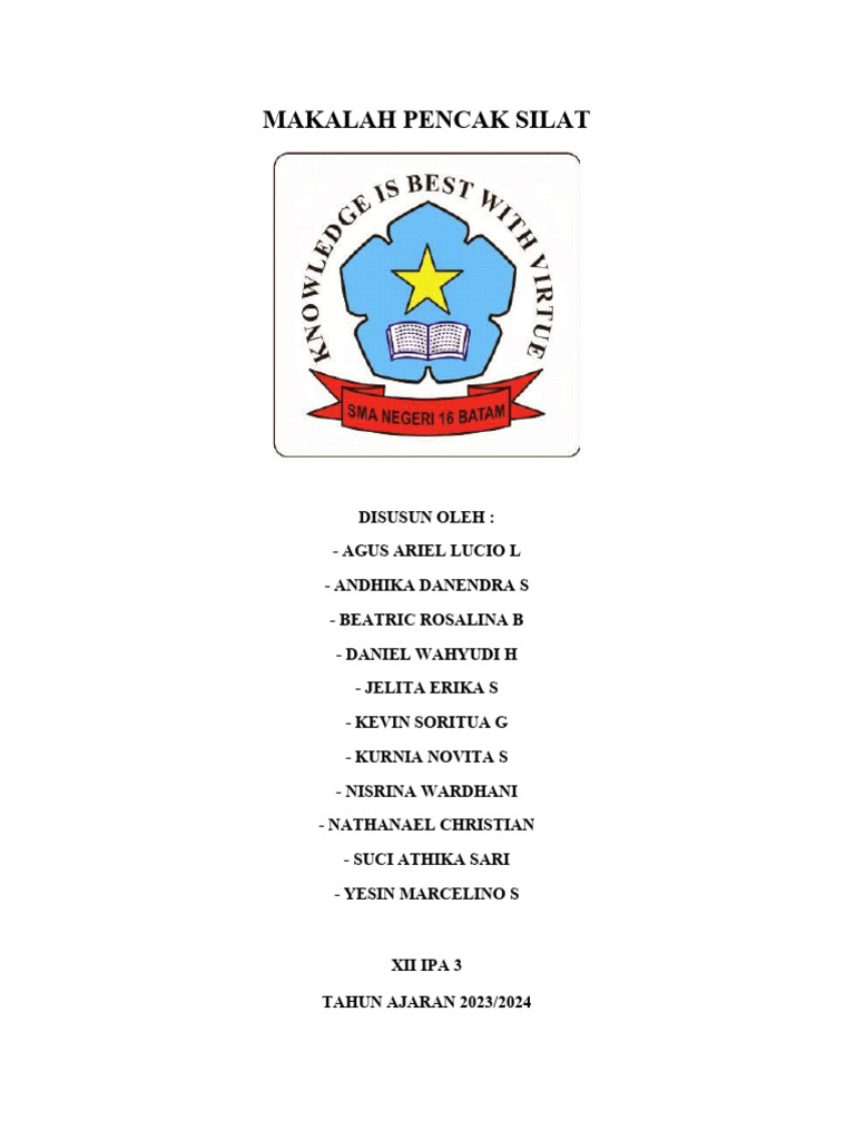 Makalah Pencak Silat | PDF