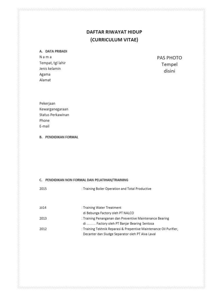 Contoh CV | PDF