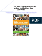 Test Bank For Real Communication An Introduction 2nd Edition Dan Ohair