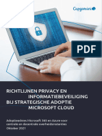 White Paper Richtlijnen Privacy en Informatiebeveiliging Bij Strategische Adoptie Microsoft Cloud V