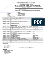 Rundown Apel Pembacaan Ikrar Gerakan Praja Anti Kekerasan