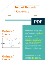 Method of Branch Currents