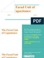 The Farad Unit of Capacitance 