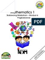 Math1 q2 Mod6 Pagbabawas