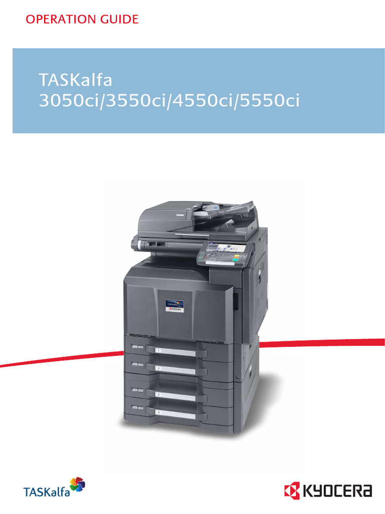 Kyocera Manual OPERATION GUIDE TASKalfa 3050ci 3550ci 4550ci