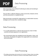 Data Processing