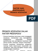 Promosi Kesehatan (Faktor Yang Mempengaruhi Promosi Kesehatan)