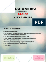 Essay Writing: 4 Examples