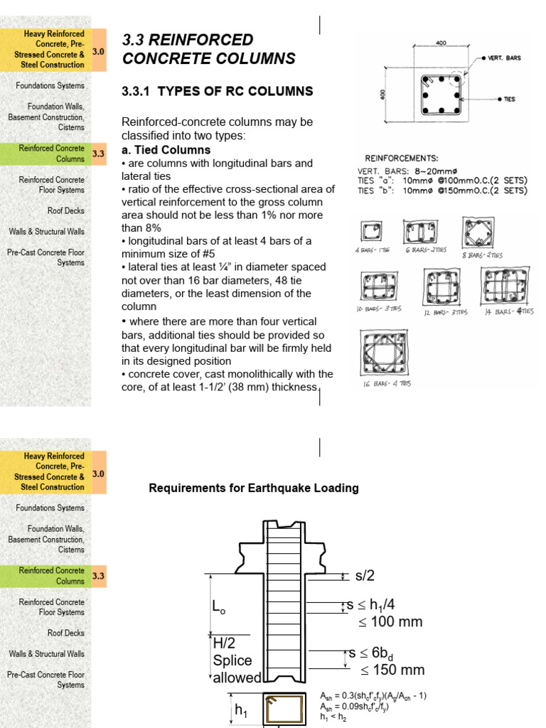 Reinforced | PDF | Reinforced Concrete | Column