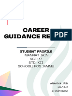 Ananya Jain A1503322006 - Career Guidance Report