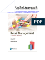Test Bank For Retail Management A Strategic Approach 13th by Berman