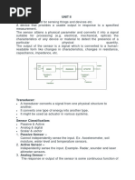 Sensors, Classification