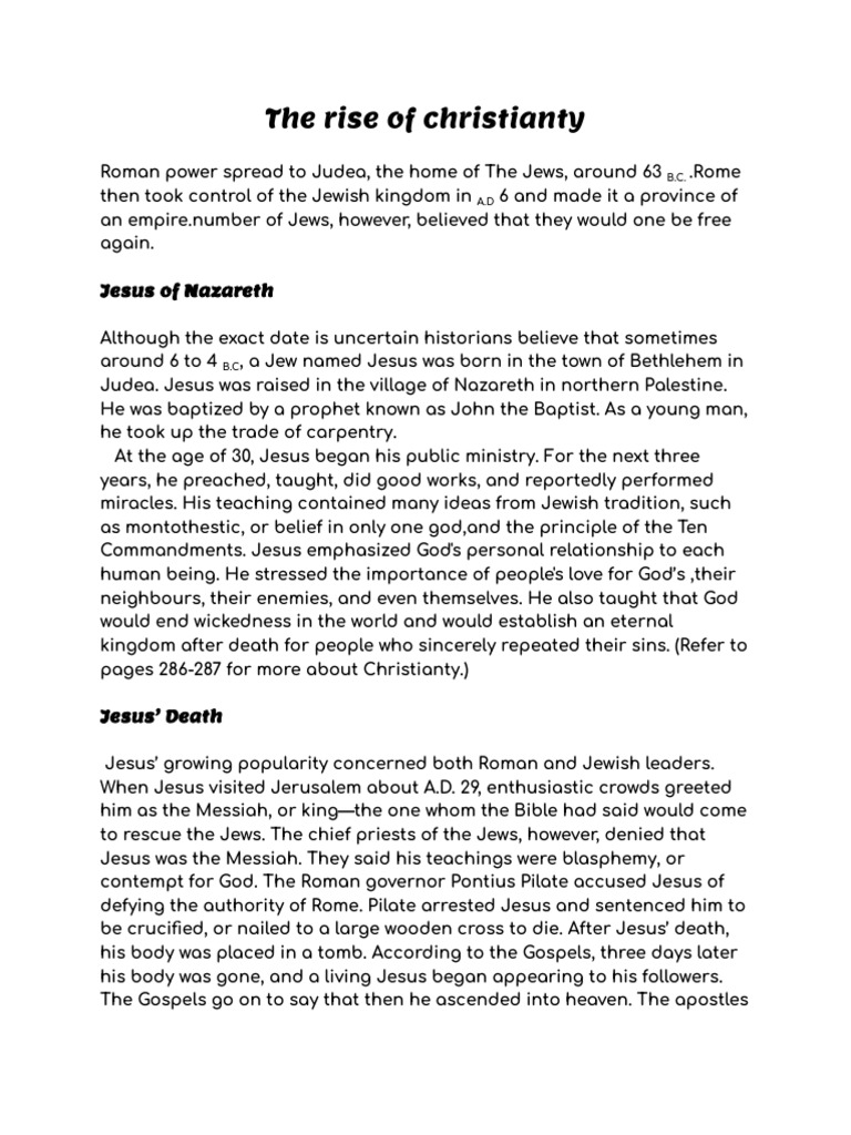 The Rise of Christianity Explained | PDF | Jesus | Paul The Apostle