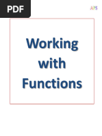 Working With Functions