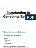 Introduction To Consumer Behavior