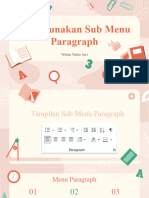 Sub Menu Paragraph