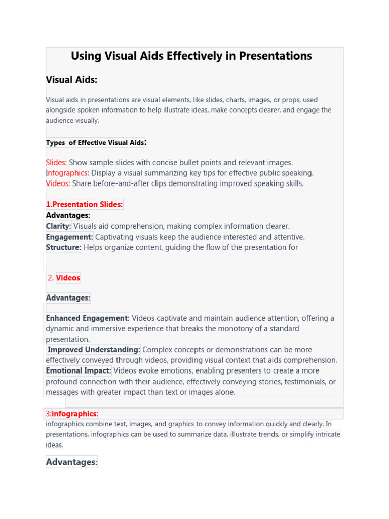 Using Visual Aids Effectively in Presentationstyuikhgh | PDF