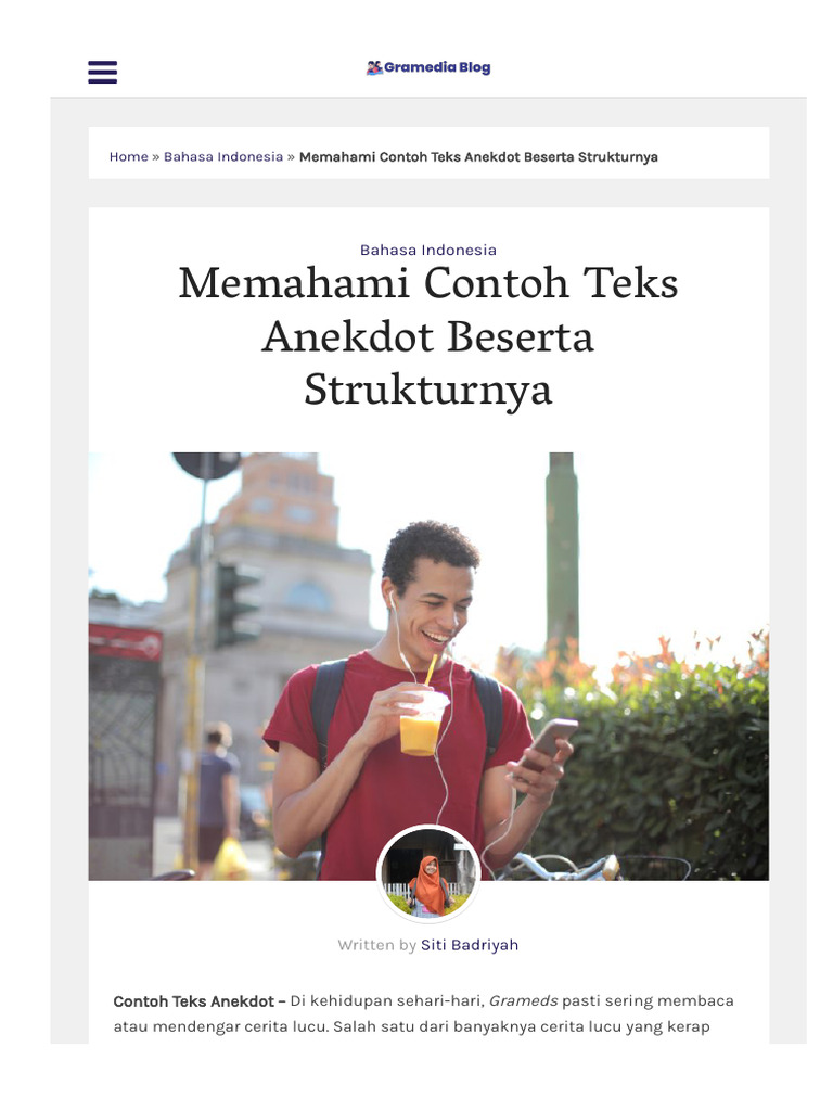 struktur anekdot yang menarik dan efektif