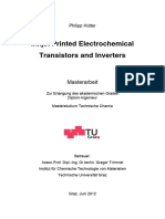 Inkjet Printed Electrochemical Transistors and Inverters