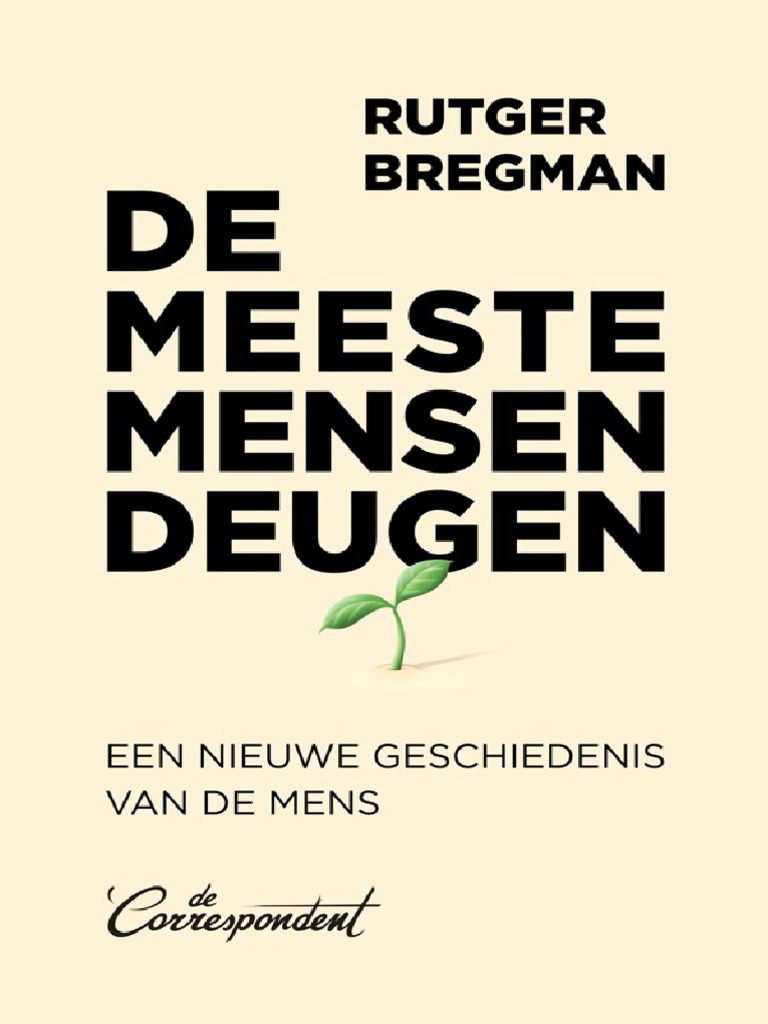 De Meeste Mensen Deugen | PDF