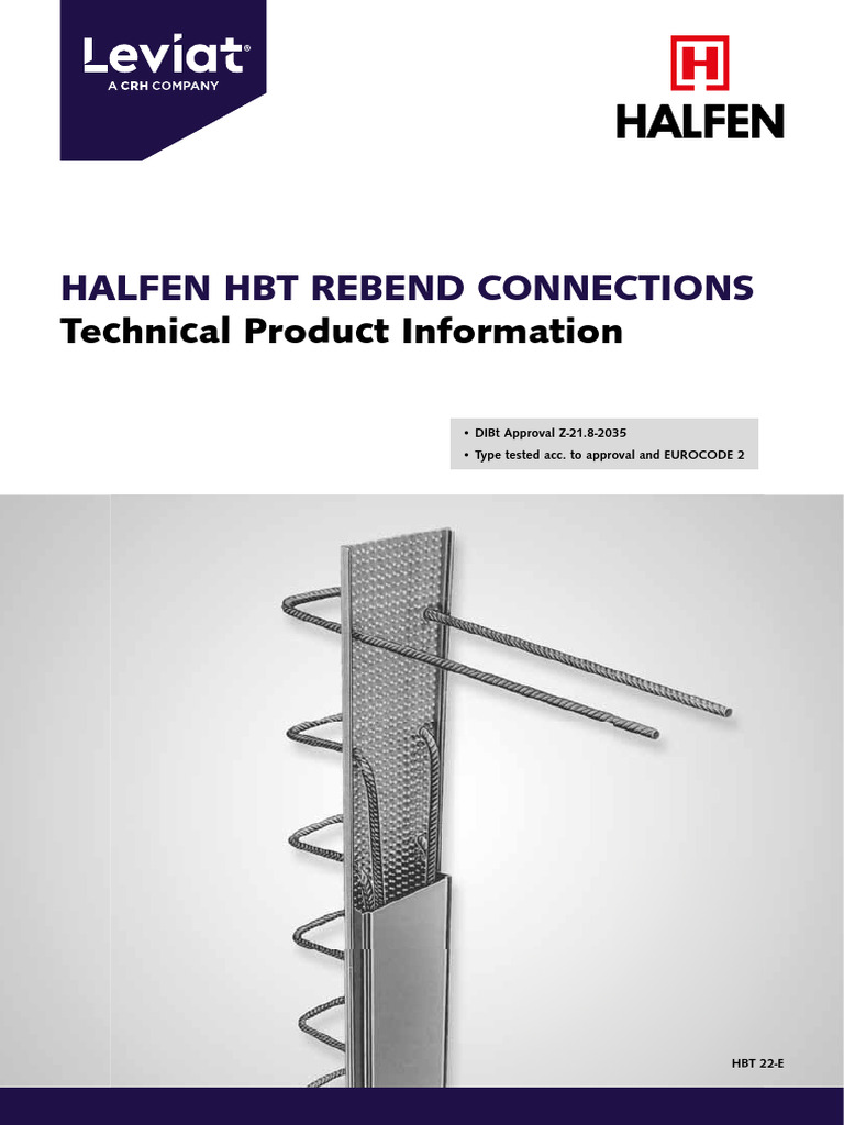 HALFEN HBT Rebend Connection Overview | PDF | Business | Technology ...