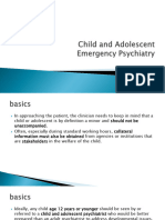 Child and Adolescent Emergency Psychiatry