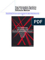 Accounting Information Systems Australasian 1st Edition Romney Solutions Manual