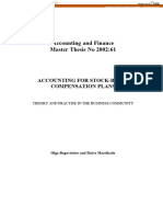 Accounting & Finance Masters Thesis