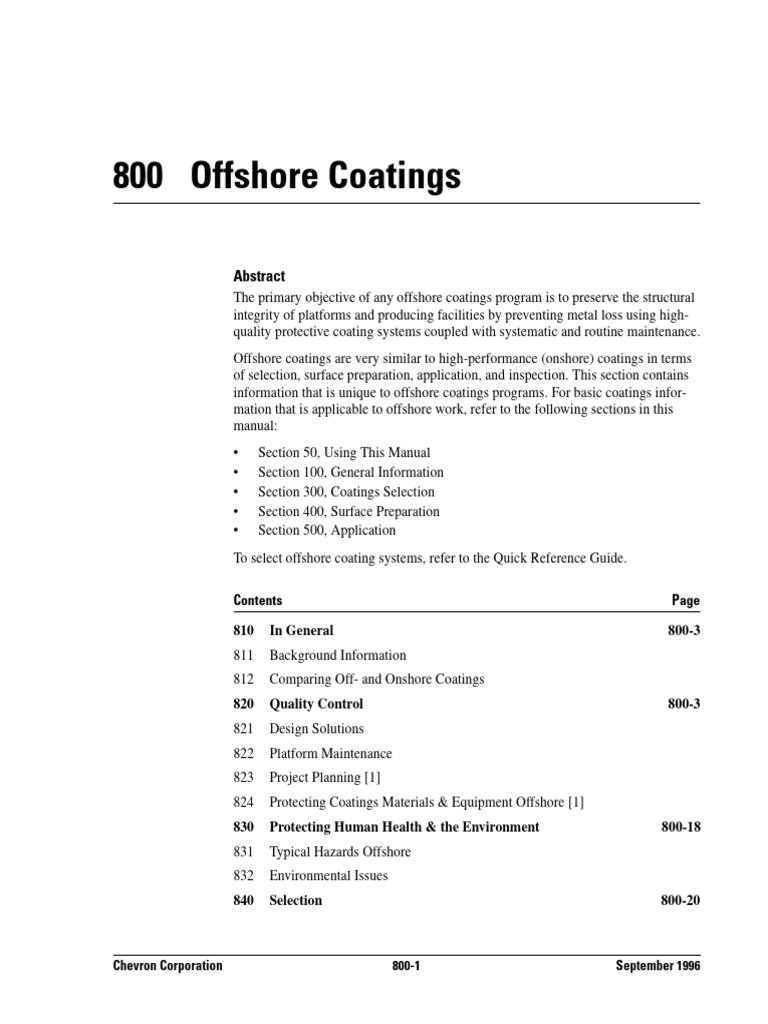 Offshore Coating Systems Overview | PDF | Corrosion | Construction
