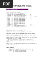 Compile JCL and Run JCL