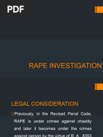 Cdi 3 Module - Rape Investigation