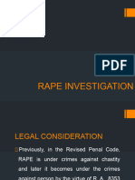 Cdi 3 Module - Rape Investigation