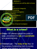 CDI 3 MODULE - Crime Crime Scene