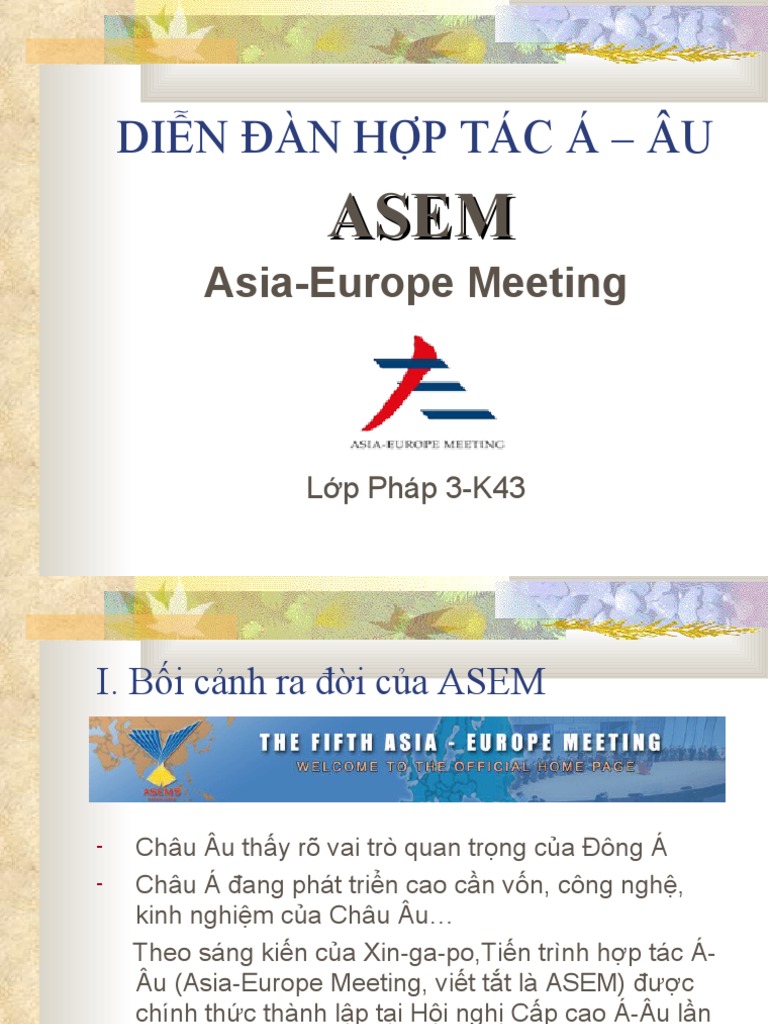 ASEM | PDF